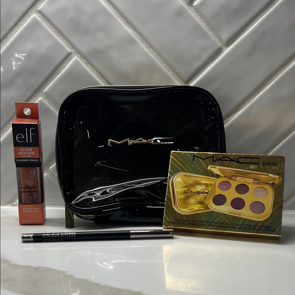 MAC Cosmetics and ELF makeup set